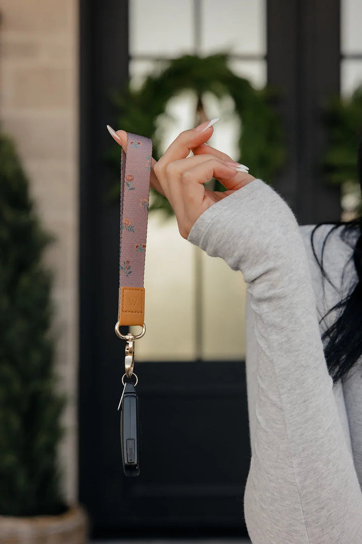 Mauve Meadow Wrist Lanyard