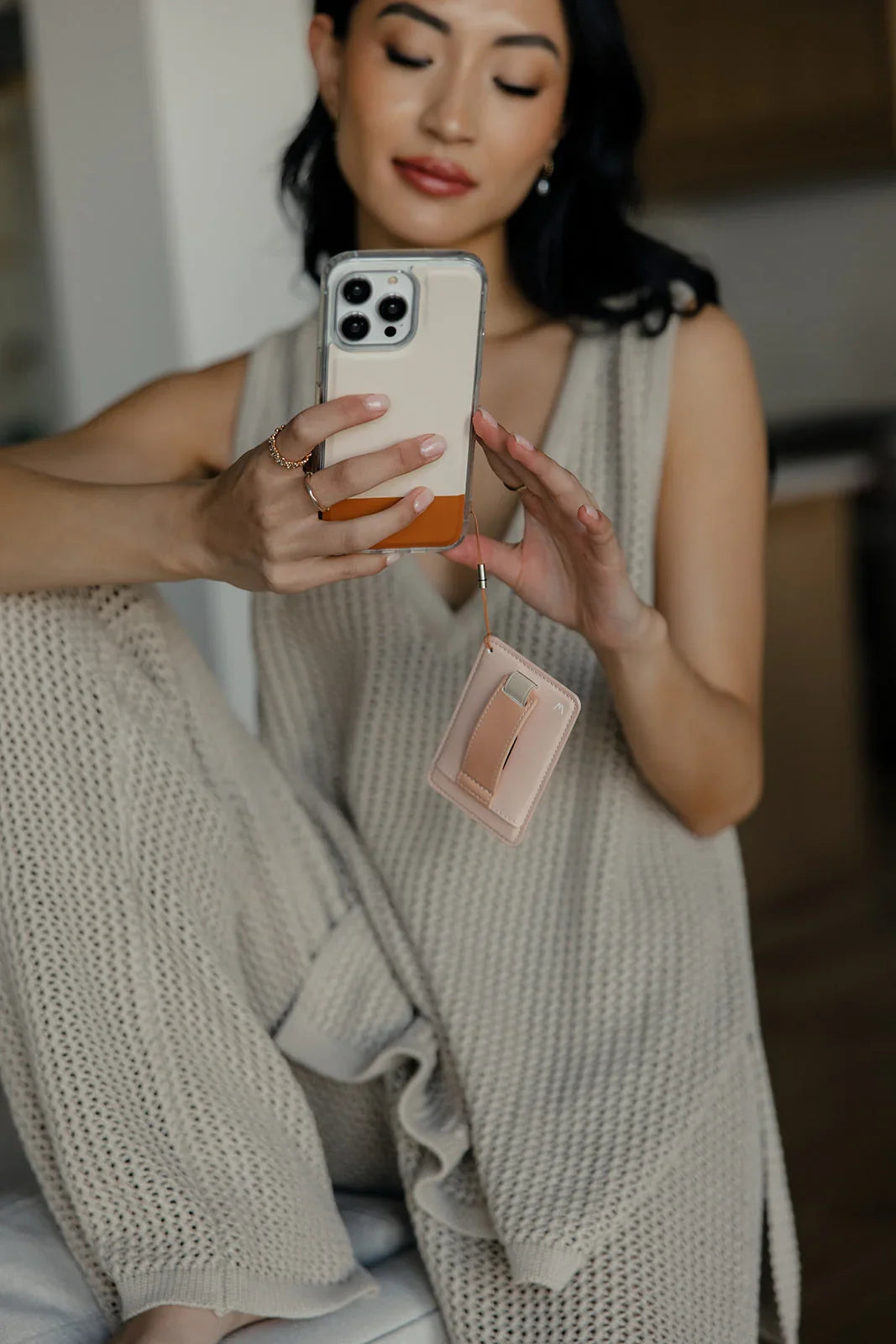 Creamsicle Color Block Magnetic Case and Wallet