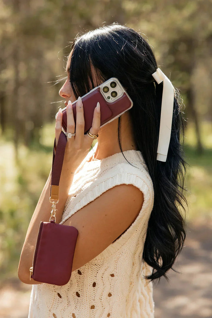 Merlot Truffle Zipper Pouch