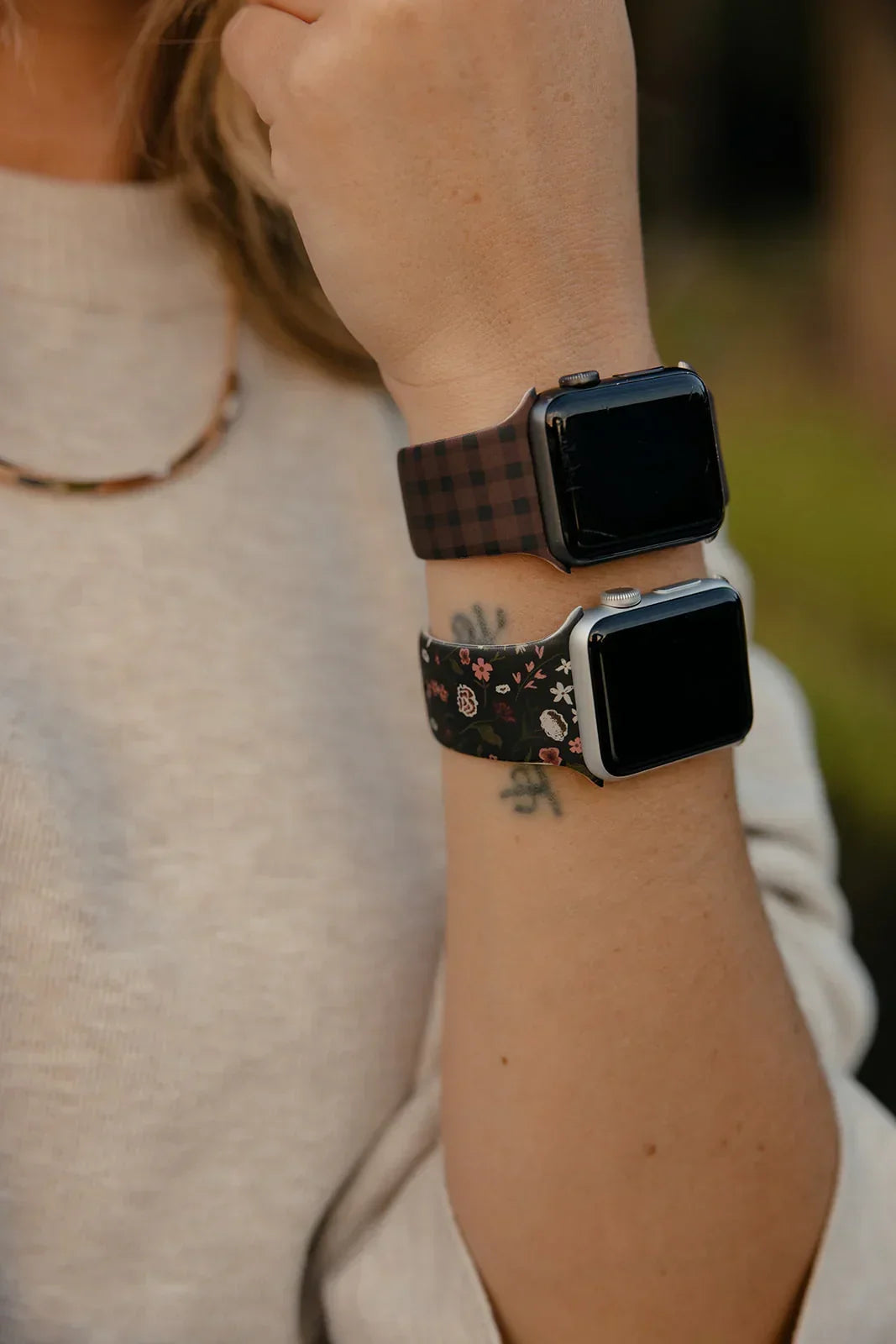 Cafe Gingham Watch Band