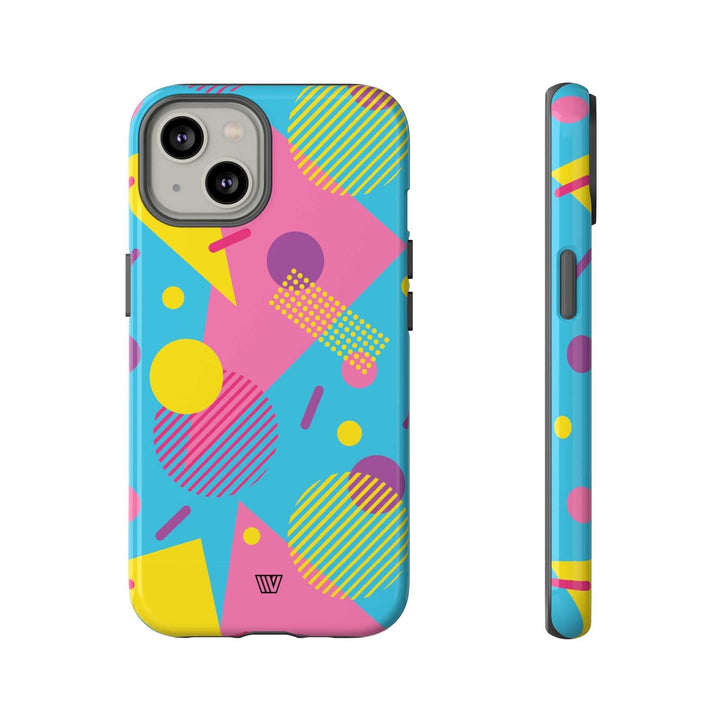 80s / 90s RETRO PATTERN LIGHT BLUE | Tough Phone Case