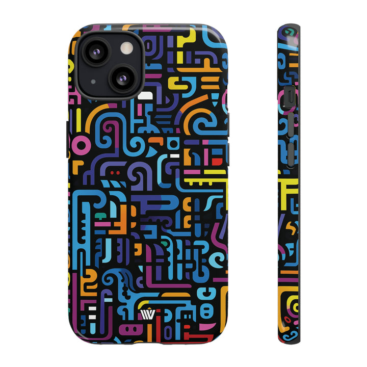 NEON GLYPHS | Tough Phone Case