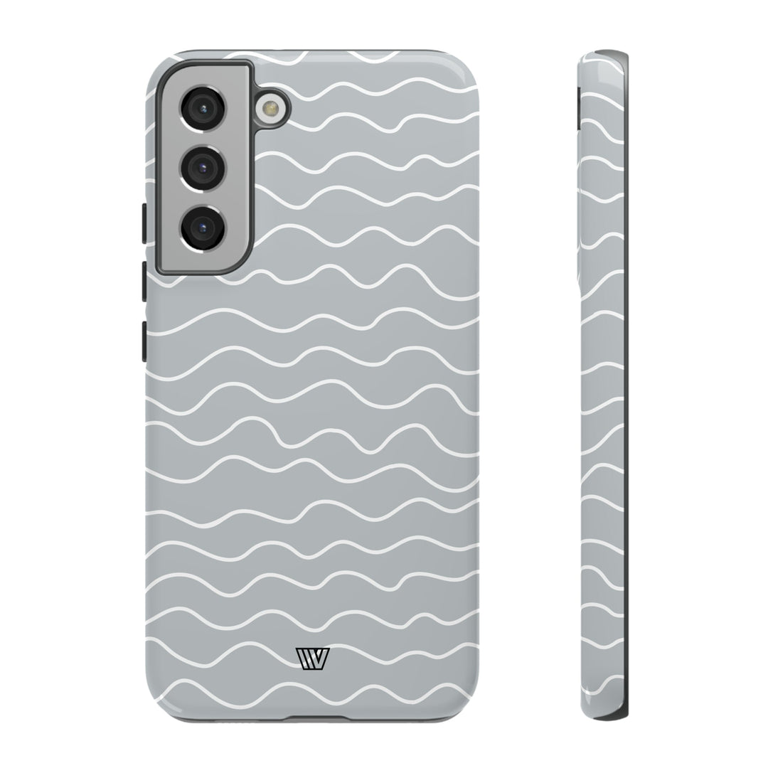 GRAY WAVES | Tough Phone Case