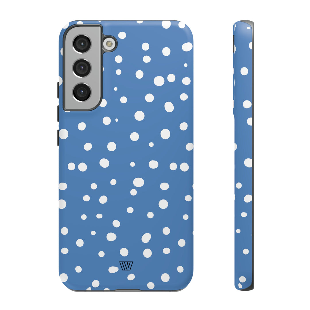 DUSTY BLUE DOTS | Tough Phone Case