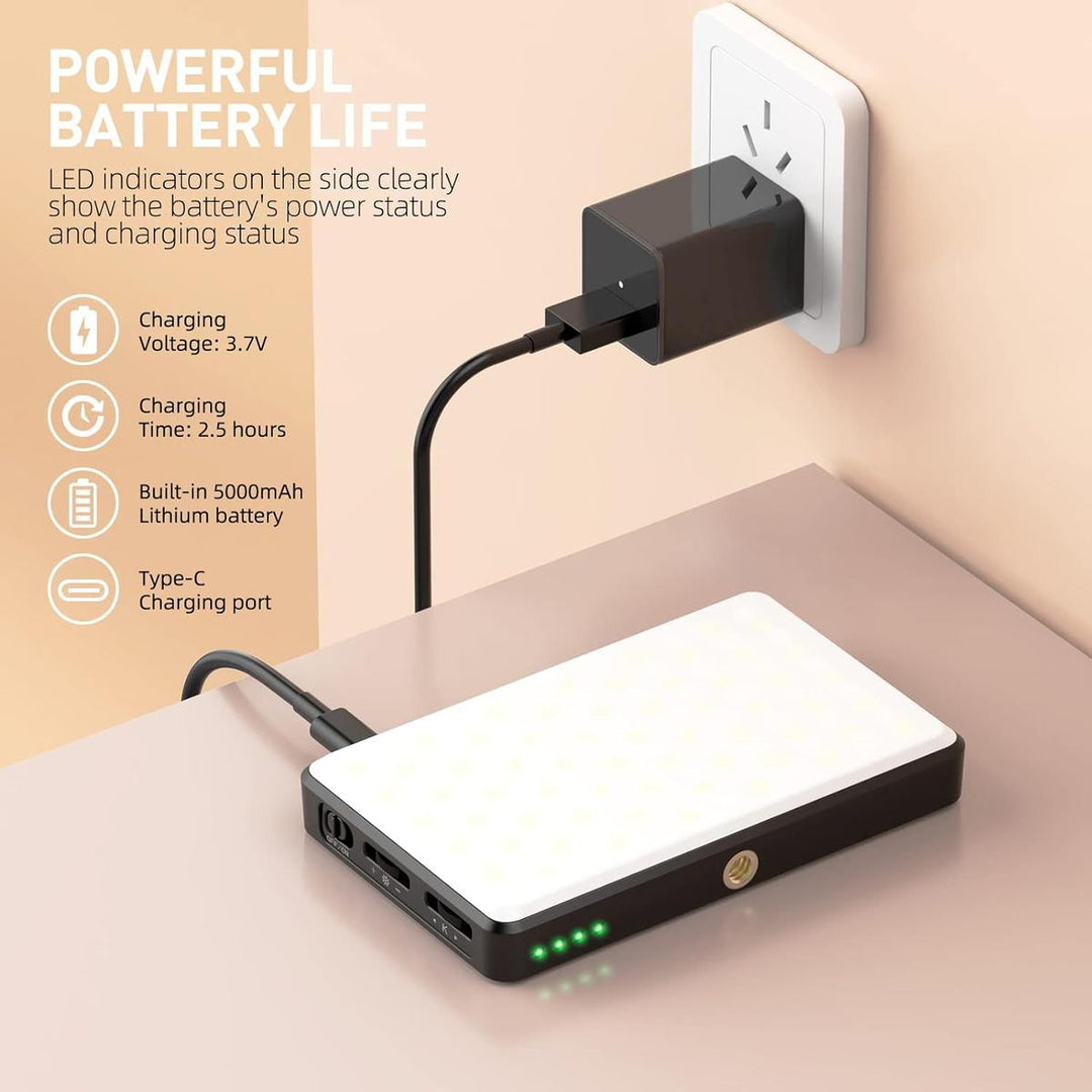 GlowClip 120: Rechargeable Selfie Light - DOKUTRONIX