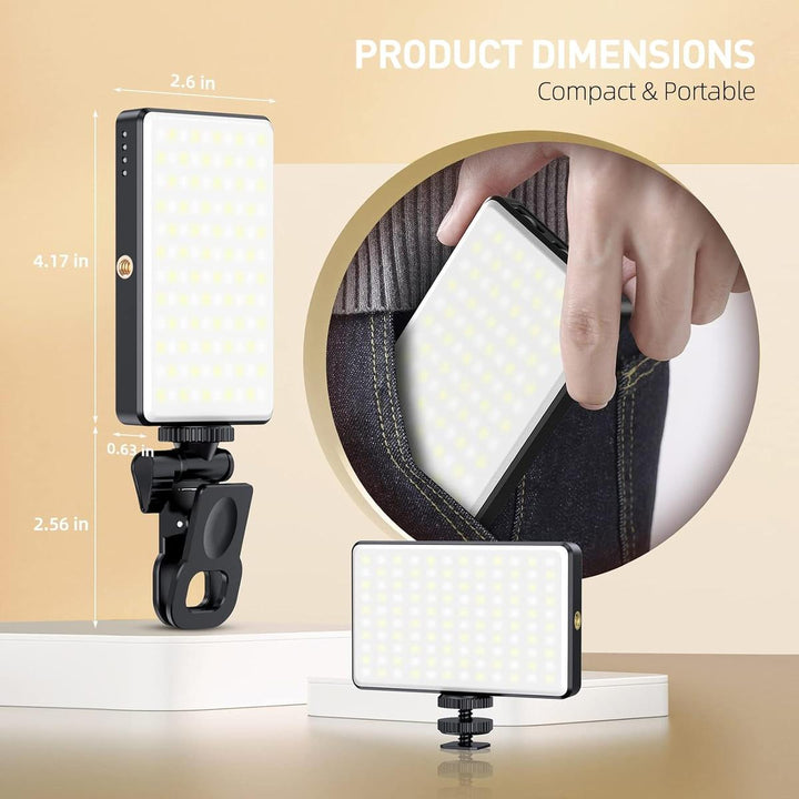 GlowClip 120: Rechargeable Selfie Light - DOKUTRONIX