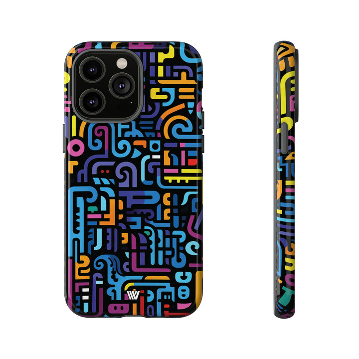 NEON GLYPHS | Tough Phone Case