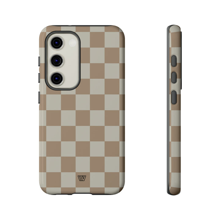 NEUTRAL CHECKERBOARD | Tough Phone Case