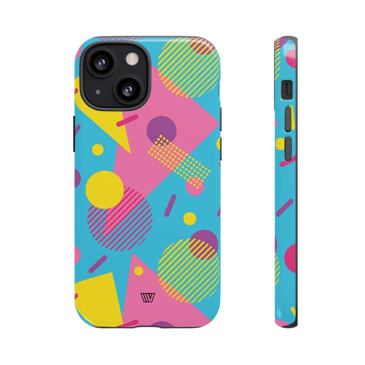80s / 90s RETRO PATTERN LIGHT BLUE | Tough Phone Case