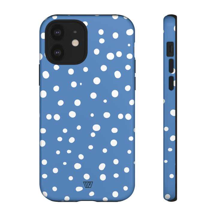 DUSTY BLUE DOTS | Tough Phone Case