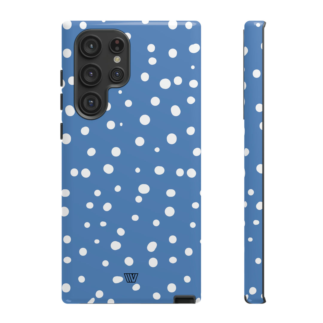 DUSTY BLUE DOTS | Tough Phone Case