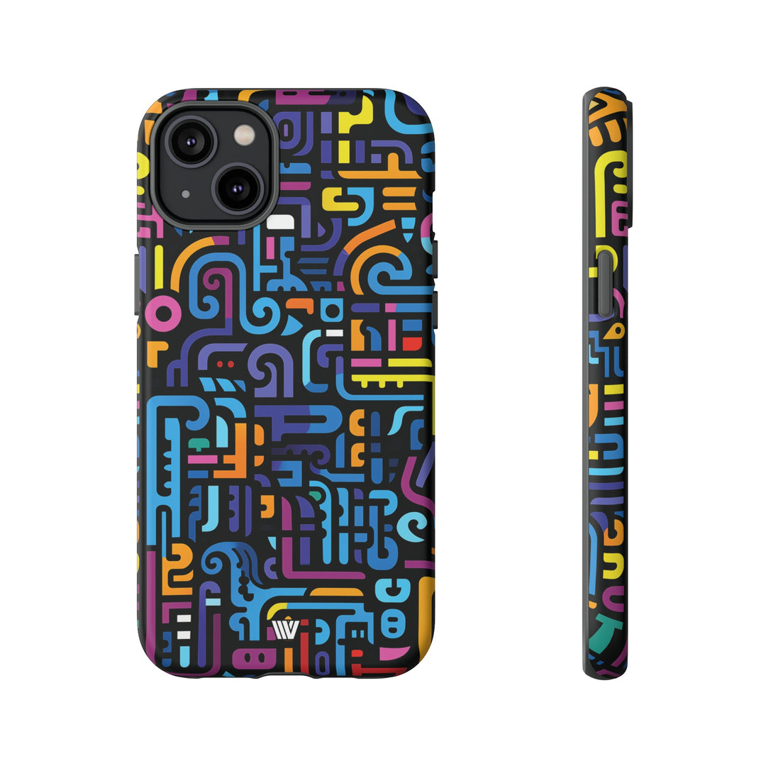 NEON GLYPHS | Tough Phone Case