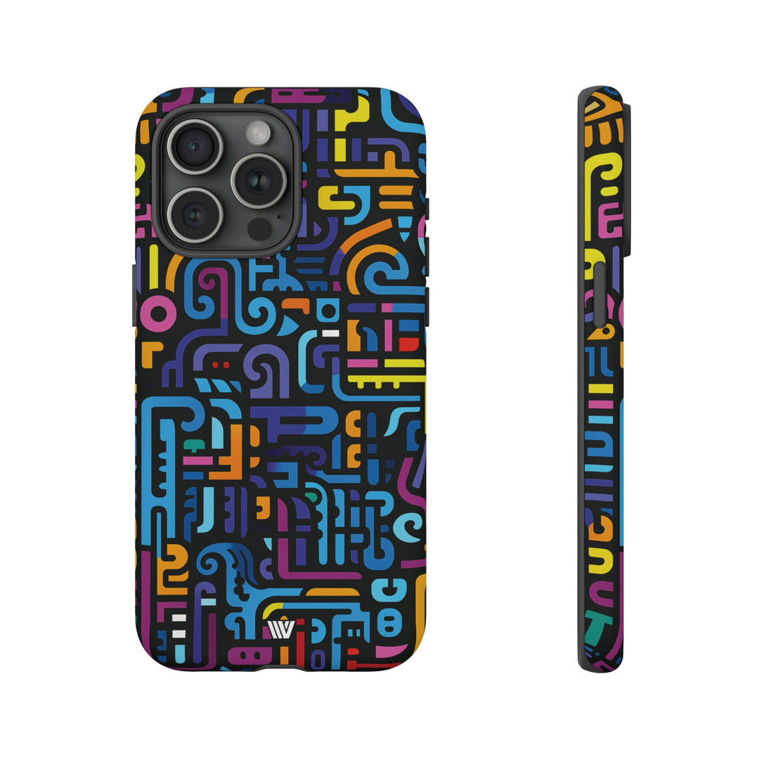 NEON GLYPHS | Tough Phone Case
