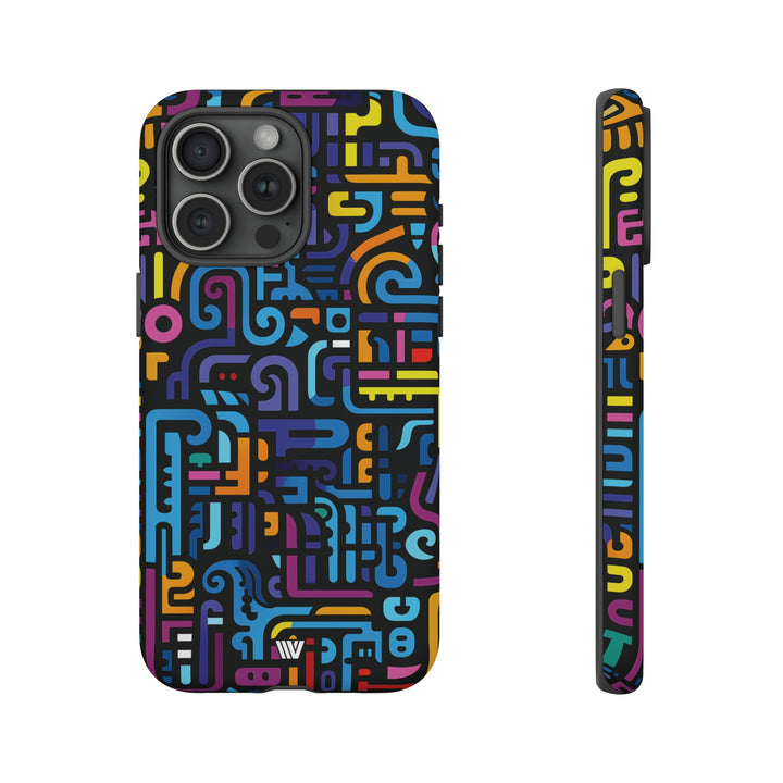 NEON GLYPHS | Tough Phone Case