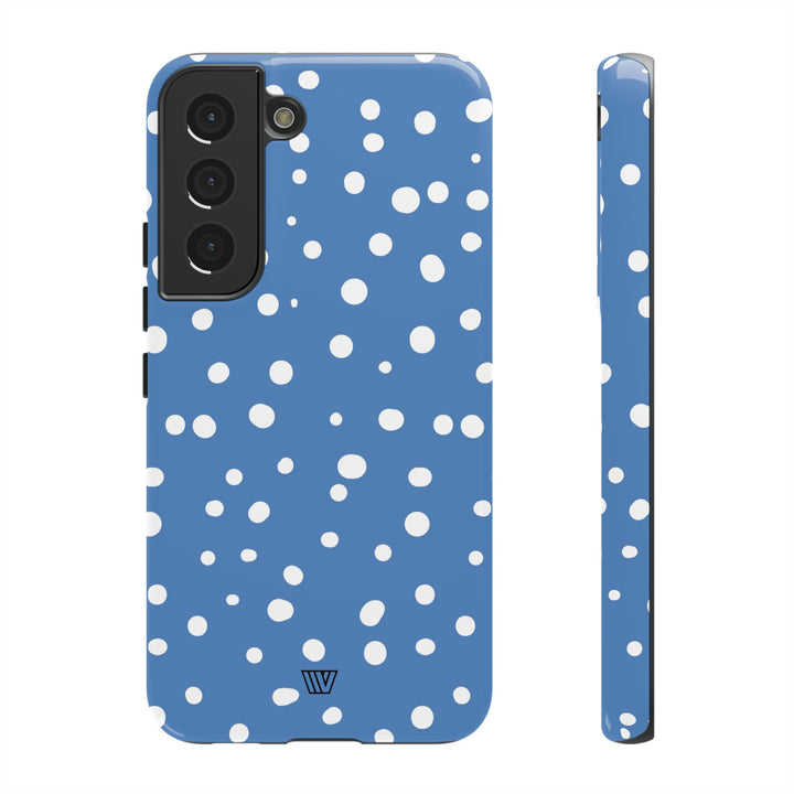 DUSTY BLUE DOTS | Tough Phone Case