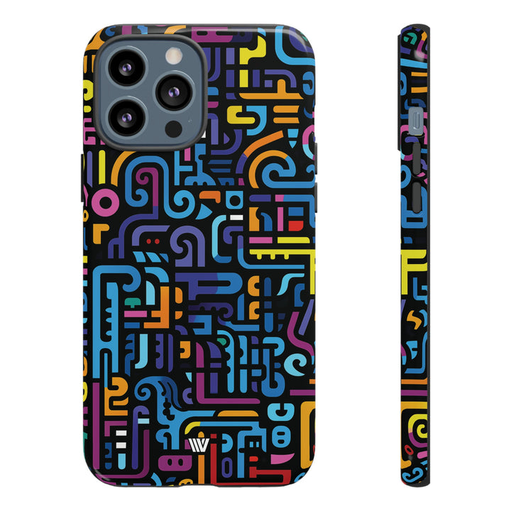 NEON GLYPHS | Tough Phone Case