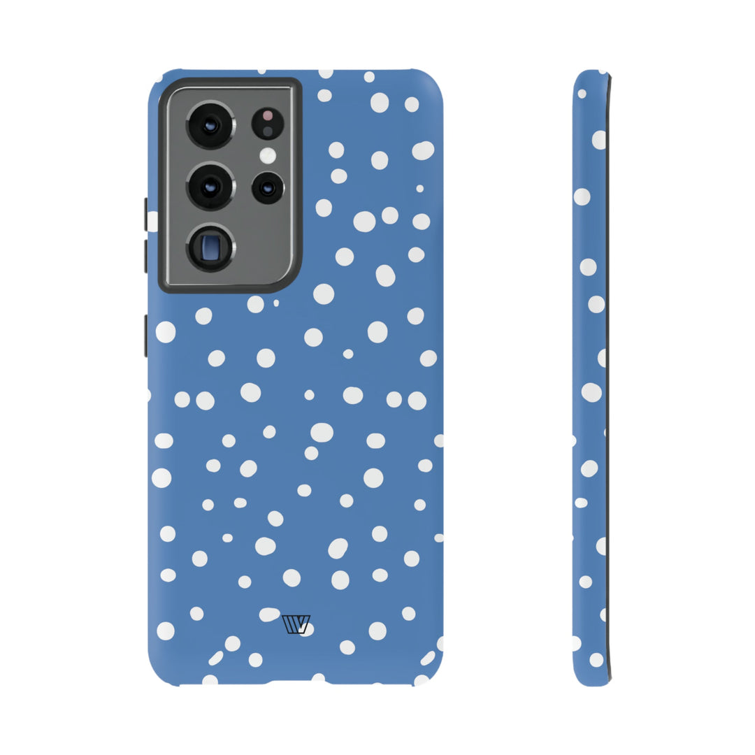 DUSTY BLUE DOTS | Tough Phone Case