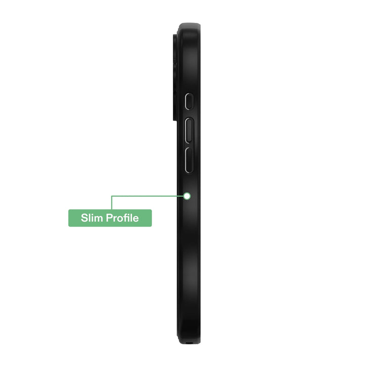 Wavy Grip Phone Case for Iphone 16 - Black/Gold Glitter