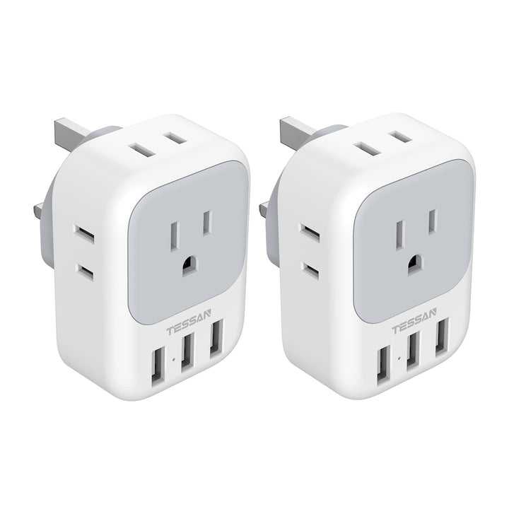 TESSAN Euro USB-C Travel Adapter Duo Pack - DOKUTRONIX