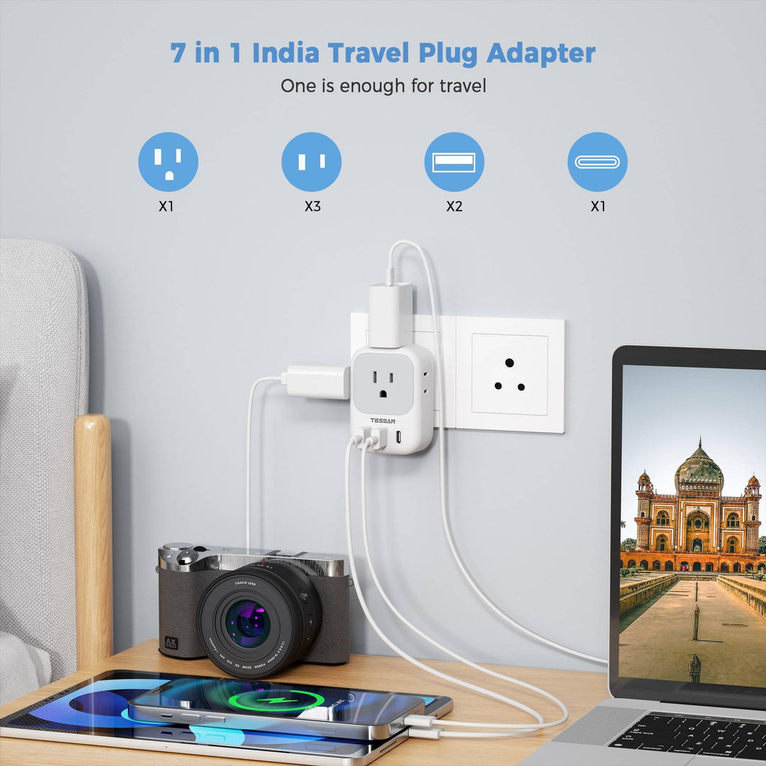 TESSAN Euro USB-C Travel Adapter Duo Pack - DOKUTRONIX