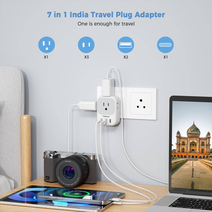 TESSAN Euro USB-C Travel Adapter Duo Pack - DOKUTRONIX
