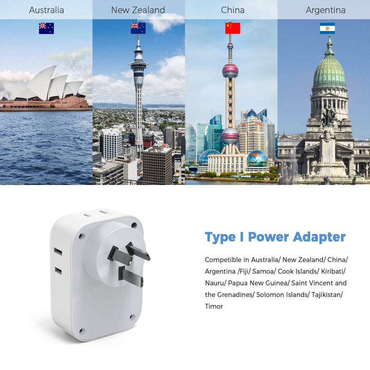 TESSAN Euro USB-C Travel Adapter Duo Pack - DOKUTRONIX