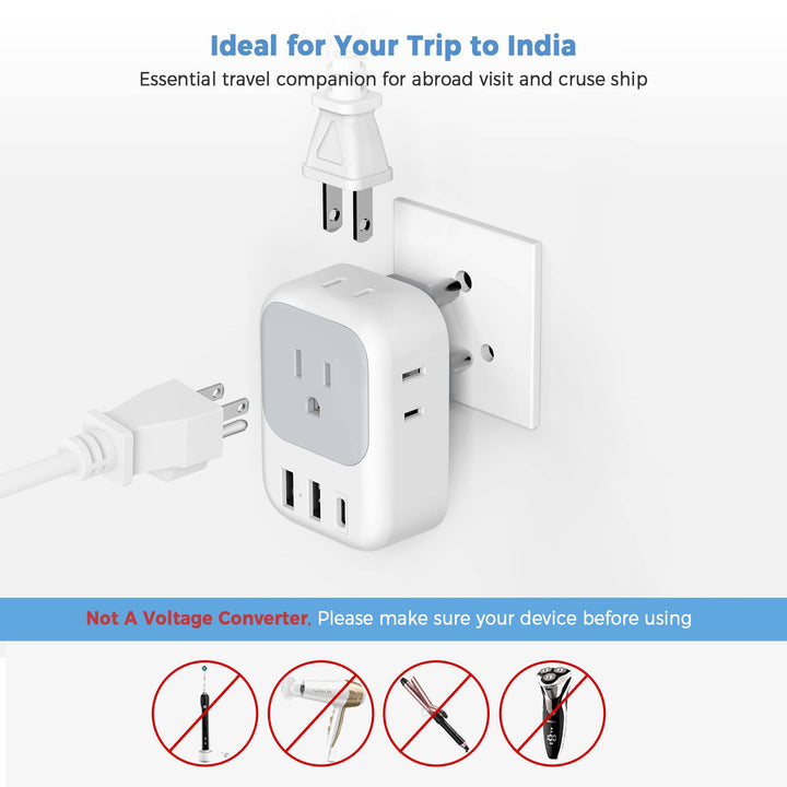 TESSAN Euro USB-C Travel Adapter Duo Pack - DOKUTRONIX