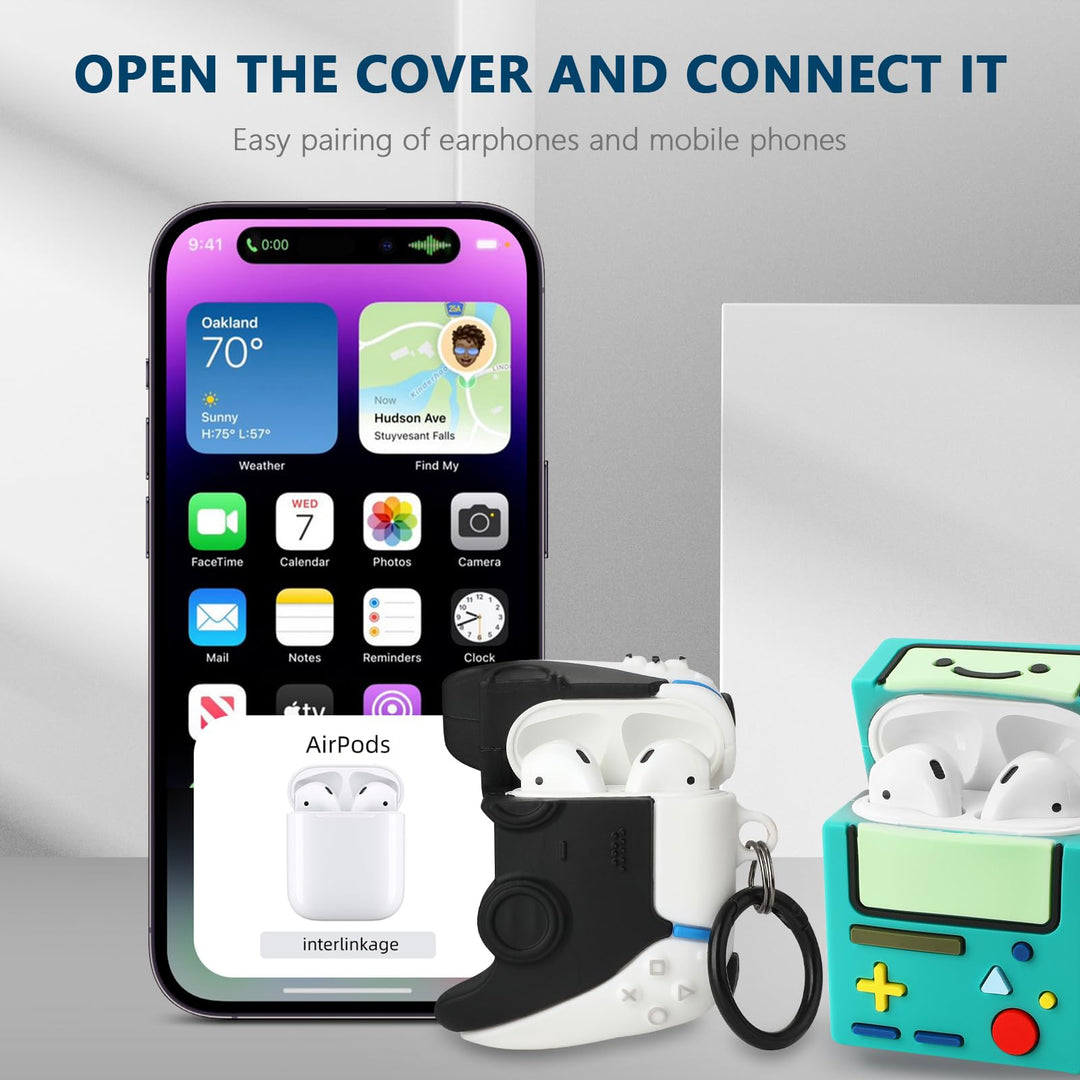 Game On: 3D Cartoon AirPods Case Duo - DOKUTRONIX