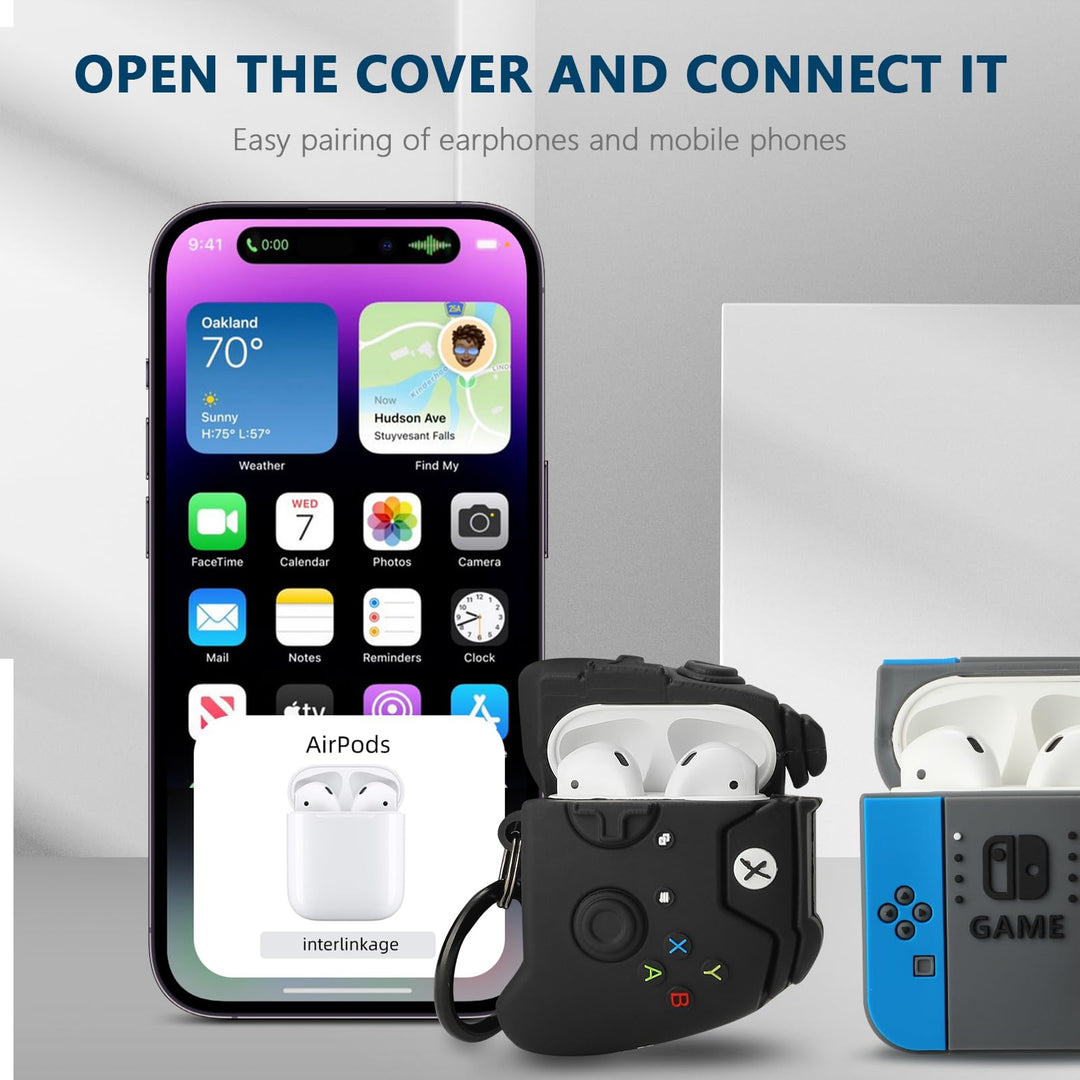 Game On: 3D Cartoon AirPods Case Duo - DOKUTRONIX
