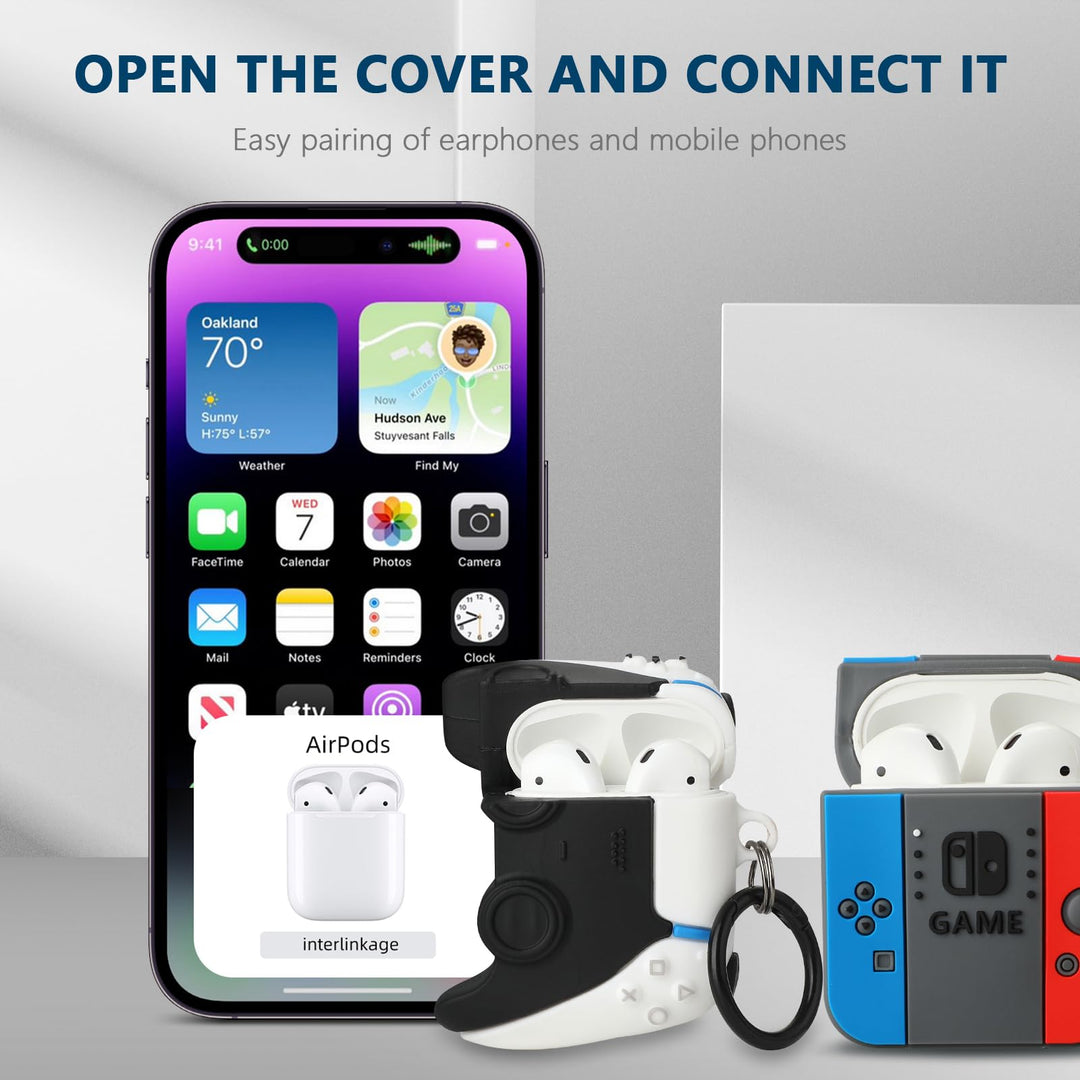 Game On: 3D Cartoon AirPods Case Duo - DOKUTRONIX