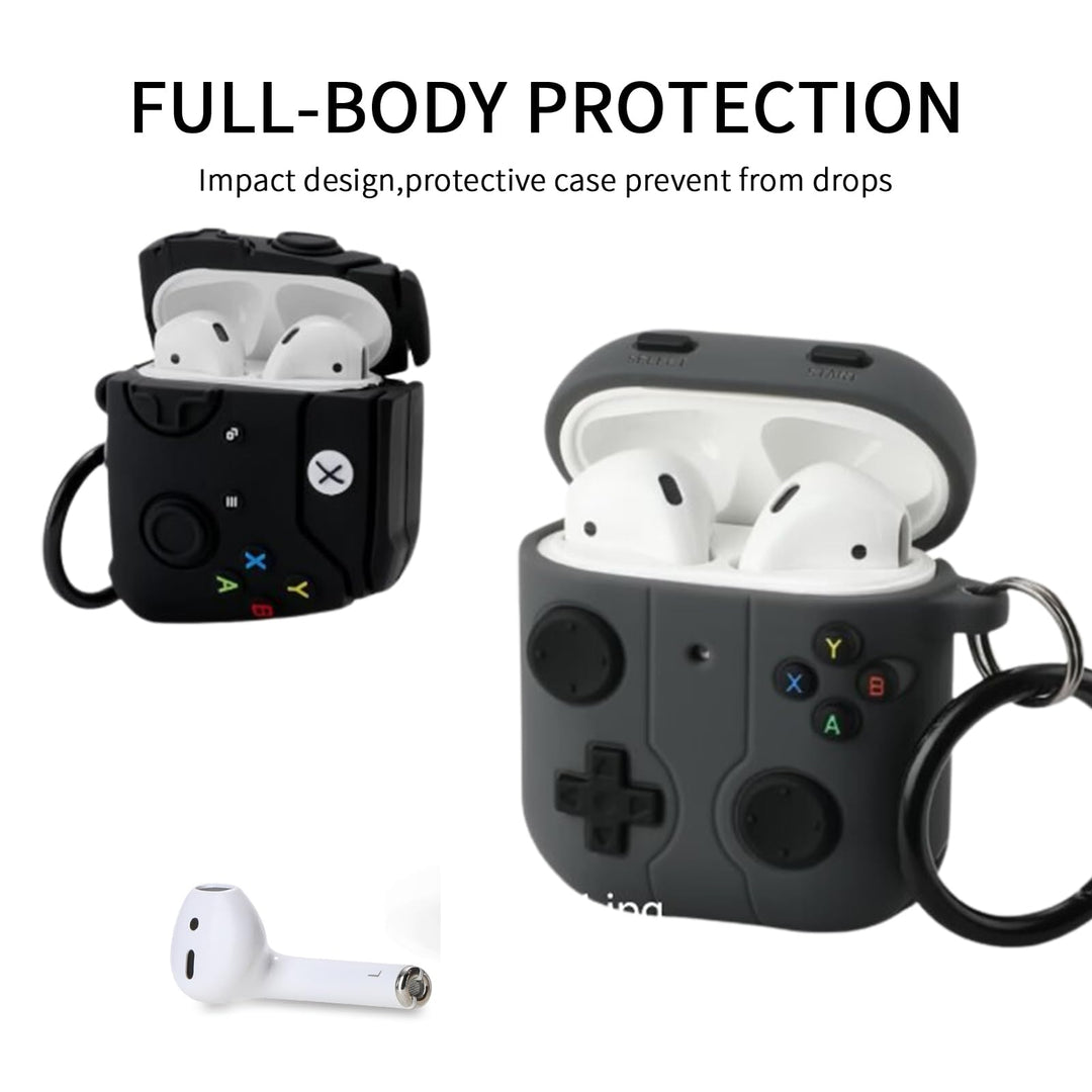 Game On: 3D Cartoon AirPods Case Duo - DOKUTRONIX