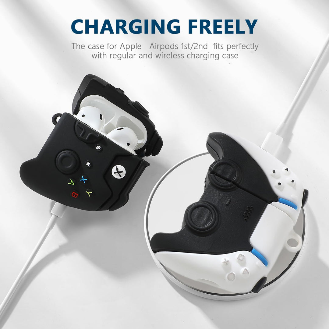 Game On: 3D Cartoon AirPods Case Duo - DOKUTRONIX