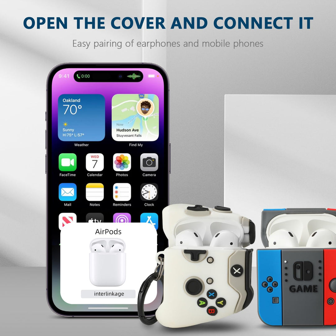 Game On: 3D Cartoon AirPods Case Duo - DOKUTRONIX