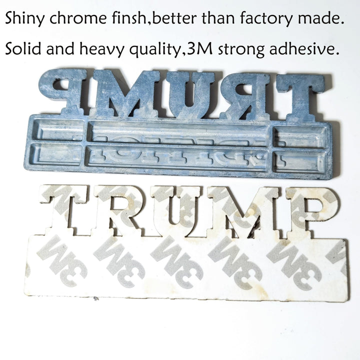 Trump 3D Auto Badge - Bold Car Emblem - DOKUTRONIX