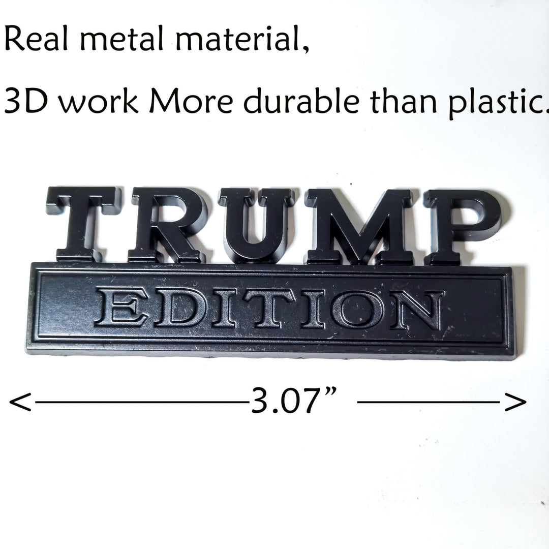 Trump 3D Auto Badge - Bold Car Emblem - DOKUTRONIX