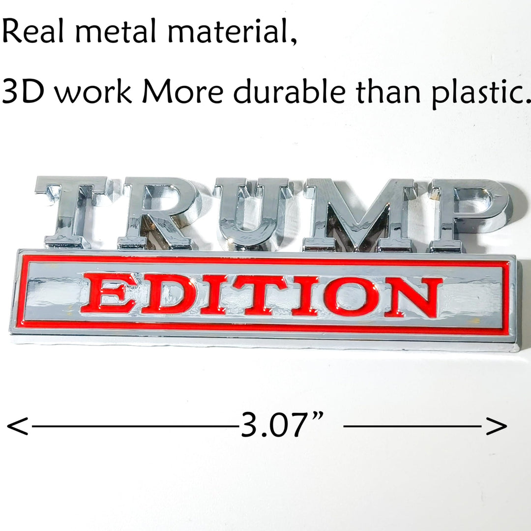 Trump 3D Auto Badge - Bold Car Emblem - DOKUTRONIX