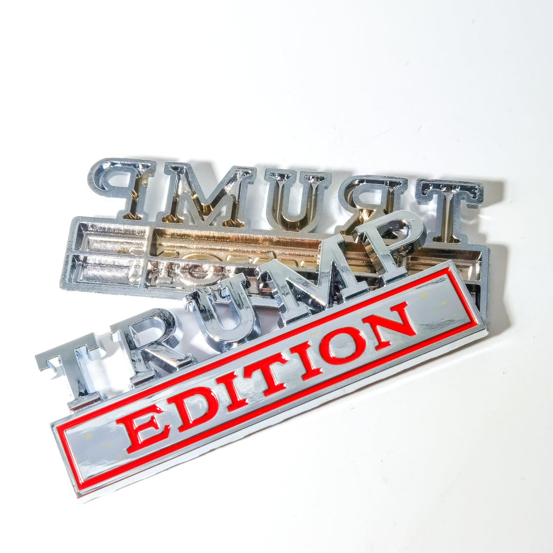 Trump 3D Auto Badge - Bold Car Emblem - DOKUTRONIX