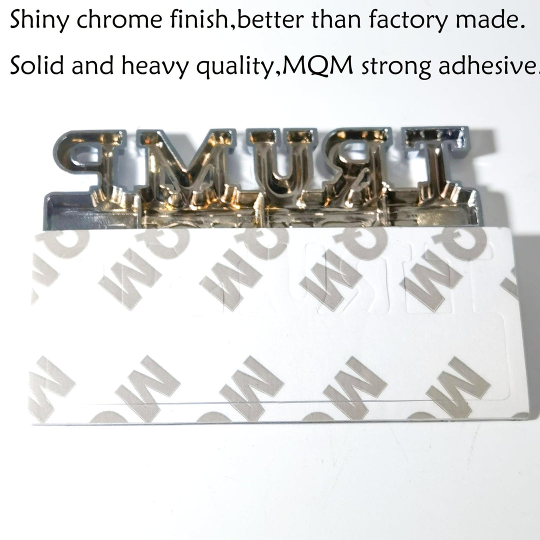 Trump 3D Auto Badge - Bold Car Emblem - DOKUTRONIX