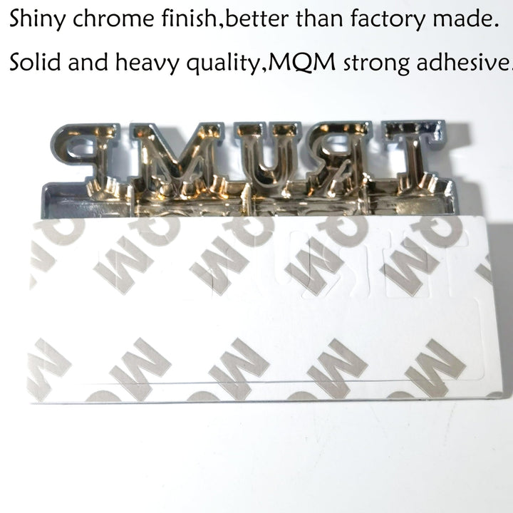 Trump 3D Auto Badge - Bold Car Emblem - DOKUTRONIX