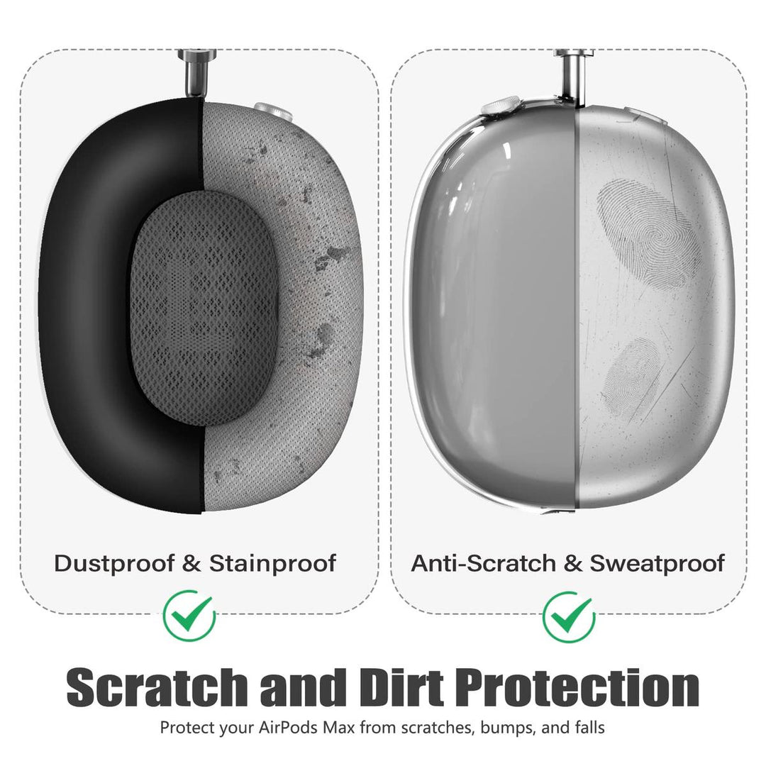 AirPod Max 3-in-1 Clear Pink Protection Set - DOKUTRONIX