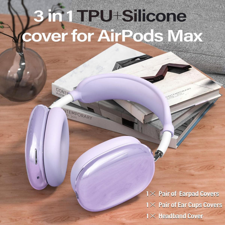 AirPod Max 3-in-1 Clear Pink Protection Set - DOKUTRONIX