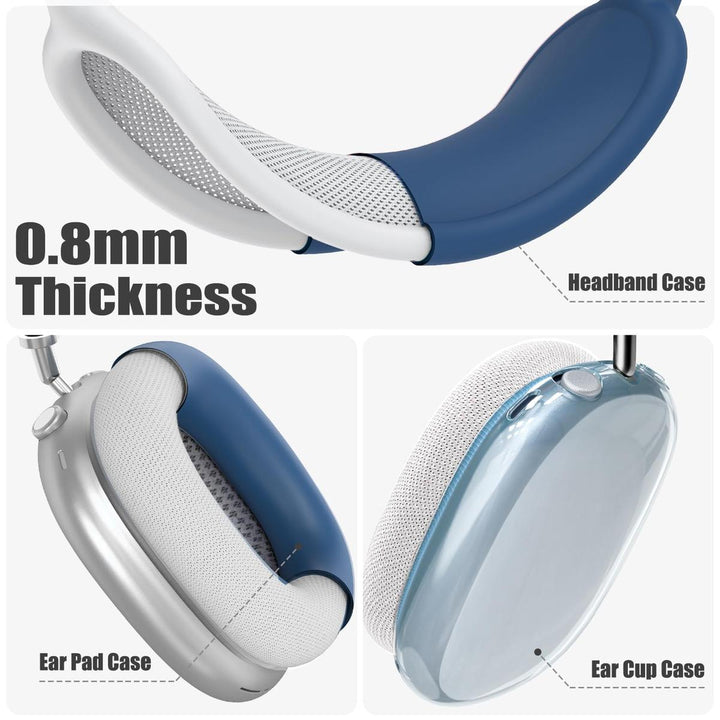 AirPod Max 3-in-1 Clear Pink Protection Set - DOKUTRONIX