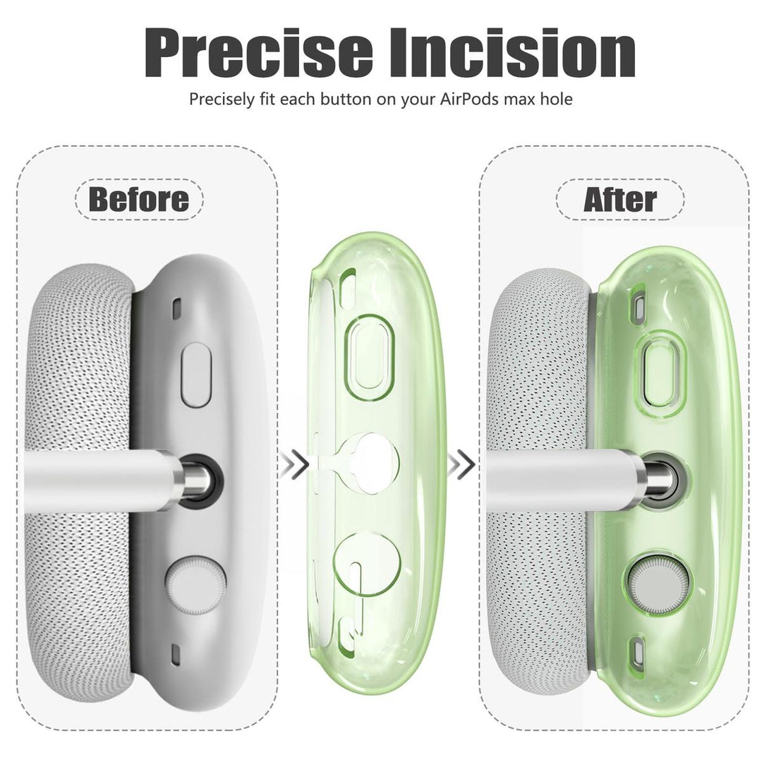 AirPod Max 3-in-1 Clear Pink Protection Set - DOKUTRONIX