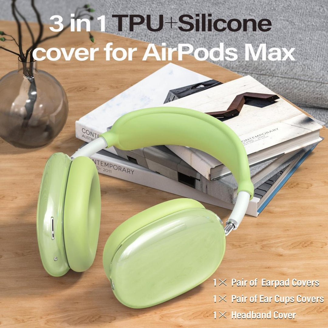AirPod Max 3-in-1 Clear Pink Protection Set - DOKUTRONIX