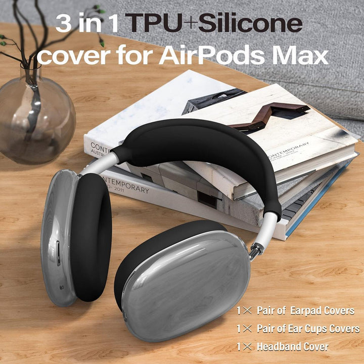 AirPod Max 3-in-1 Clear Pink Protection Set - DOKUTRONIX