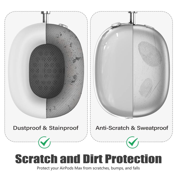 AirPod Max 3-in-1 Clear Pink Protection Set - DOKUTRONIX