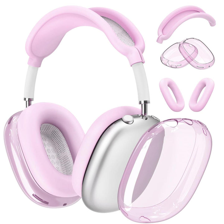 AirPod Max 3-in-1 Clear Pink Protection Set - DOKUTRONIX