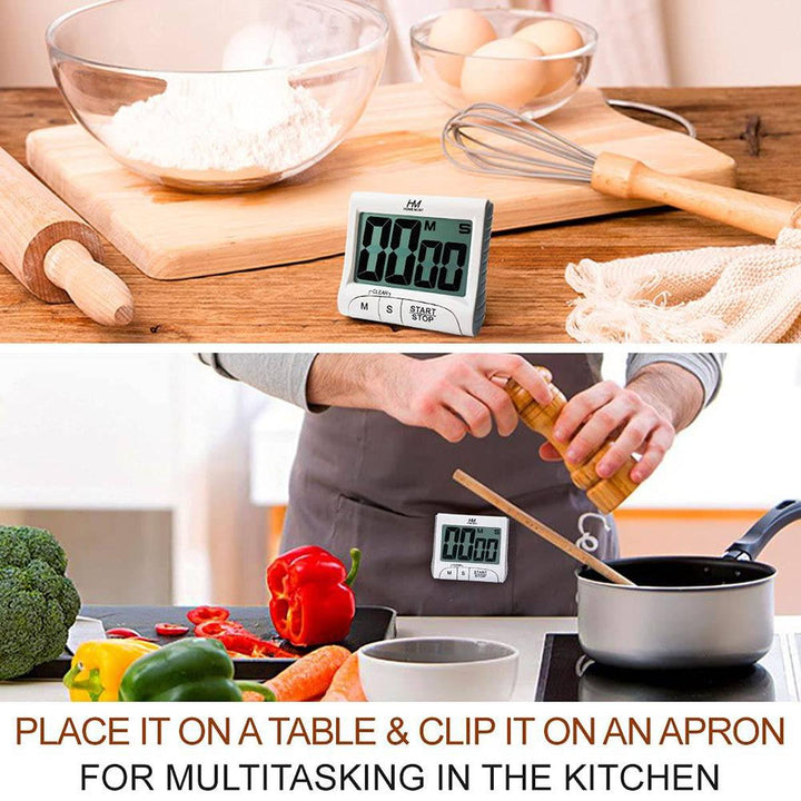 MaxiTimer: 3 Digital Kitchen Timer with Loud Alert - DOKUTRONIX