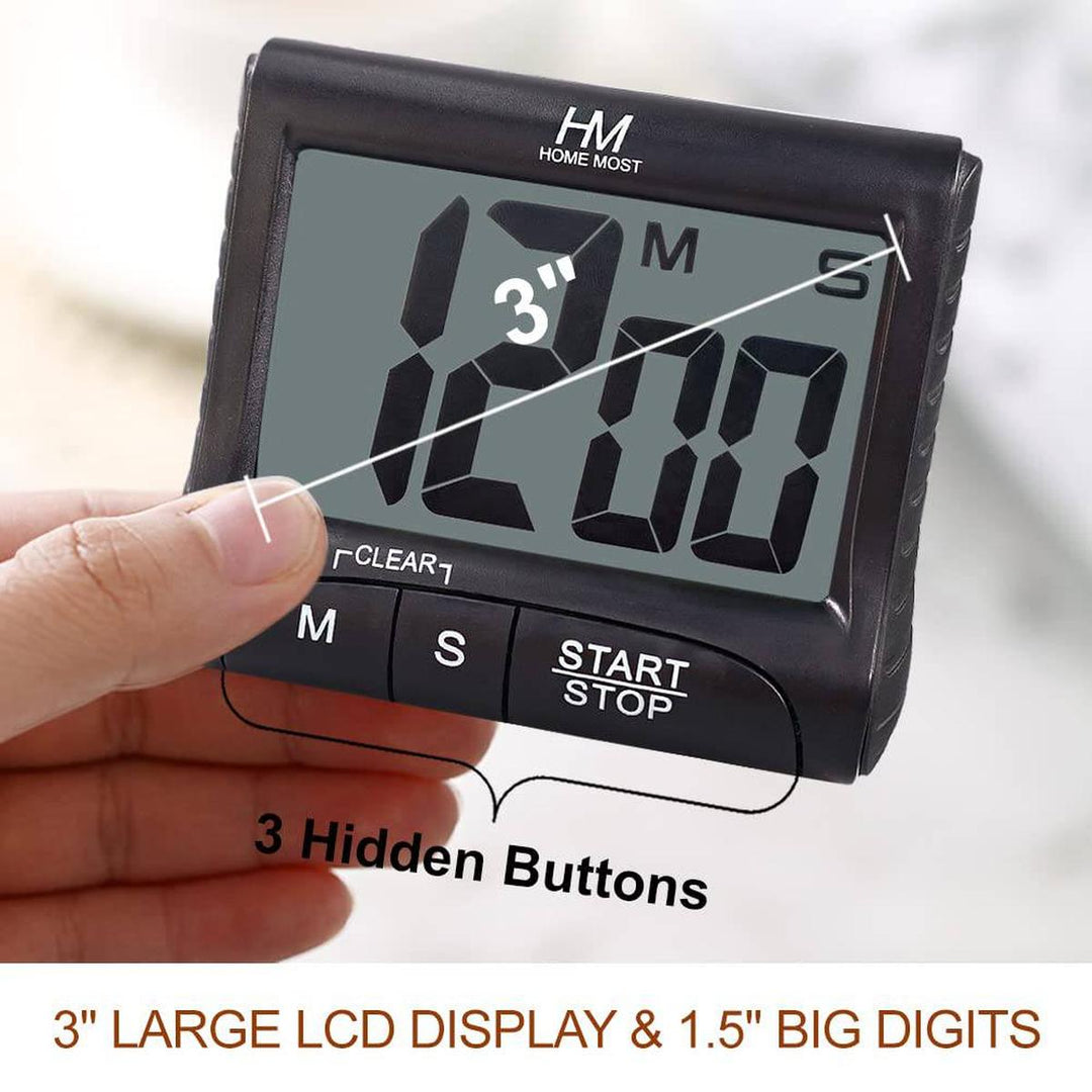 MaxiTimer: 3 Digital Kitchen Timer with Loud Alert - DOKUTRONIX
