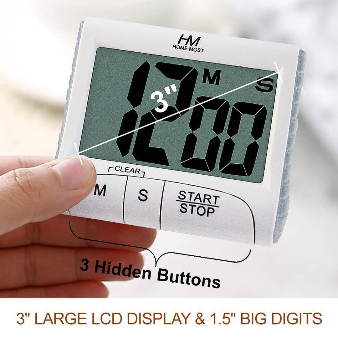 MaxiTimer: 3 Digital Kitchen Timer with Loud Alert - DOKUTRONIX